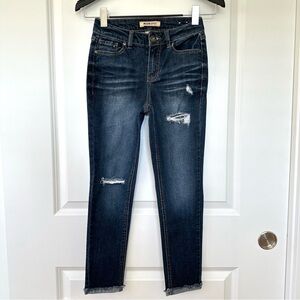 Blue Spice Distressed Skinny Jeans